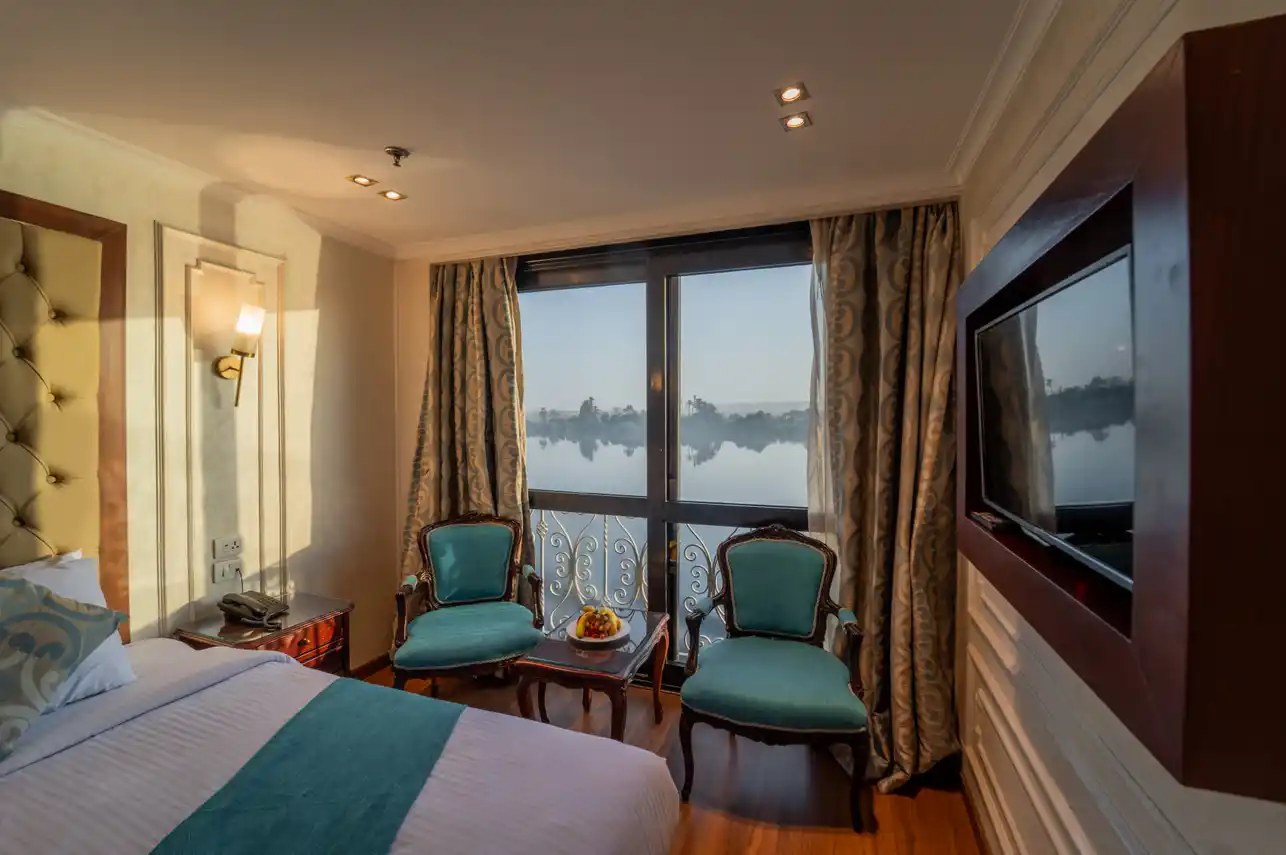 Cabin aboard the City and Sea Adonis Nile Cruise Nile cruise